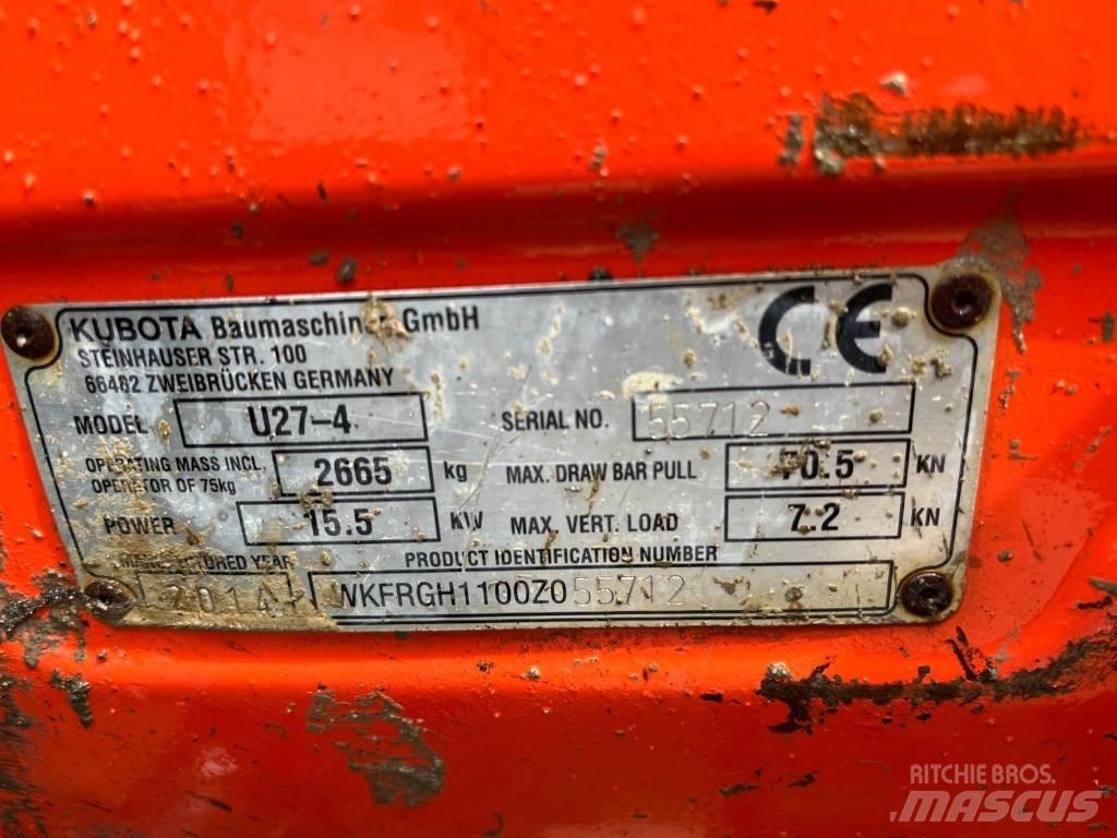 Kubota U 27-4 Мини-экскаваторы