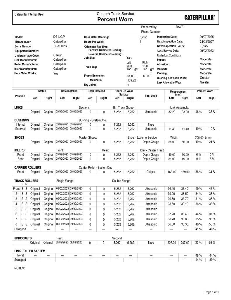 CAT D 5 LGP Гусеничные бульдозеры