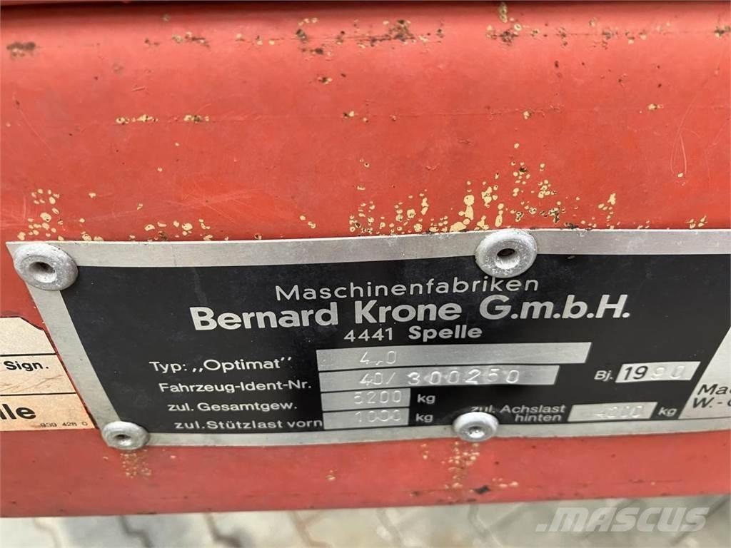 Krone Optimat 4.0 Разбрасыватели органических удобрений