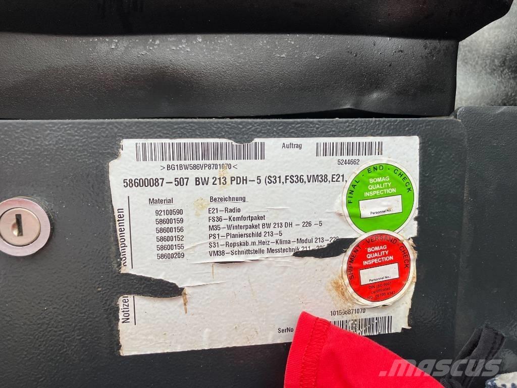 Bomag BW 213 PDH-5 Уплотнители грунта