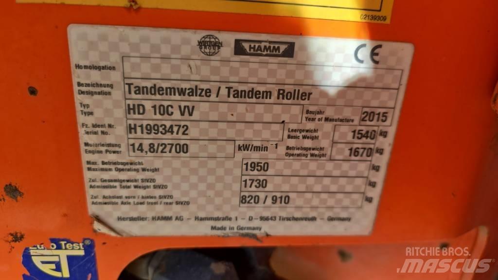 Hamm HD 10 C VV Катки тротуарные