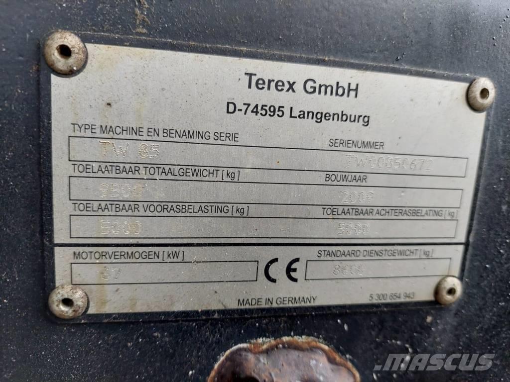 Terex TW 85 Колёсные экскаваторы