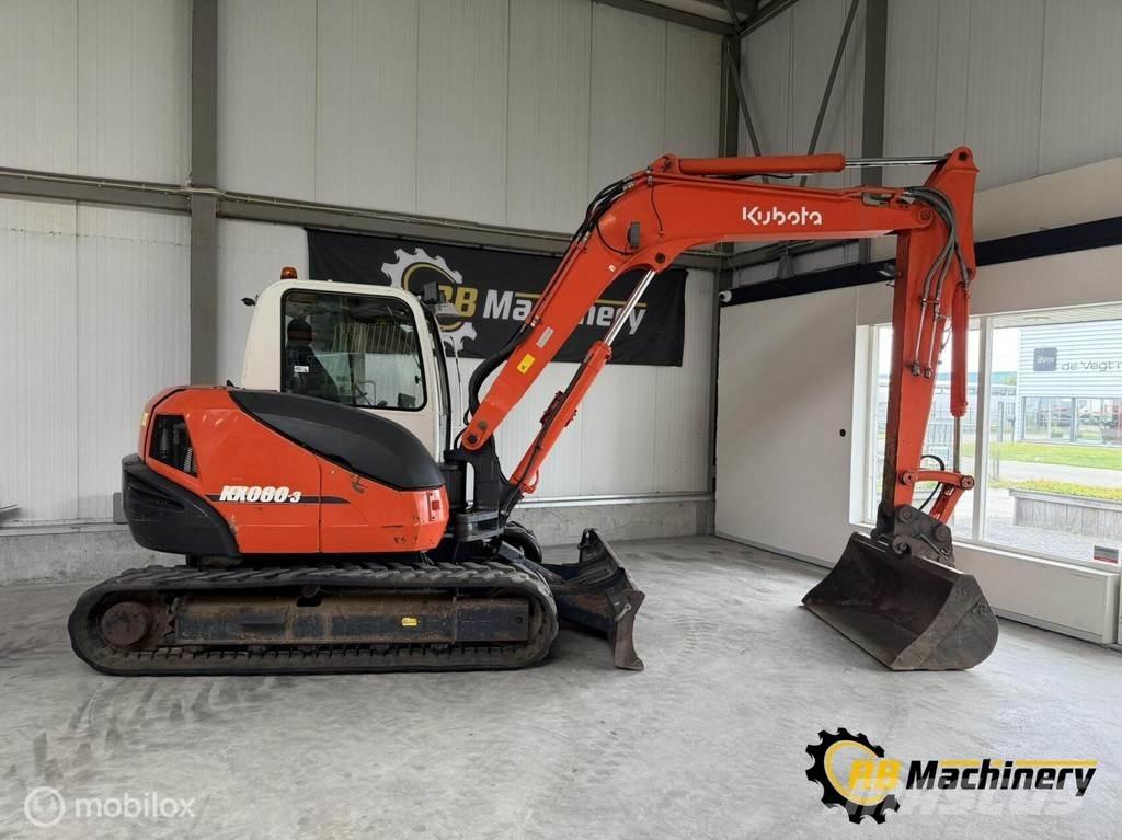 Kubota KX080-3 Малые экскаваторы 7т-12т