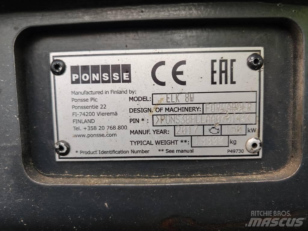 Ponsse Elk 8W Форвардеры