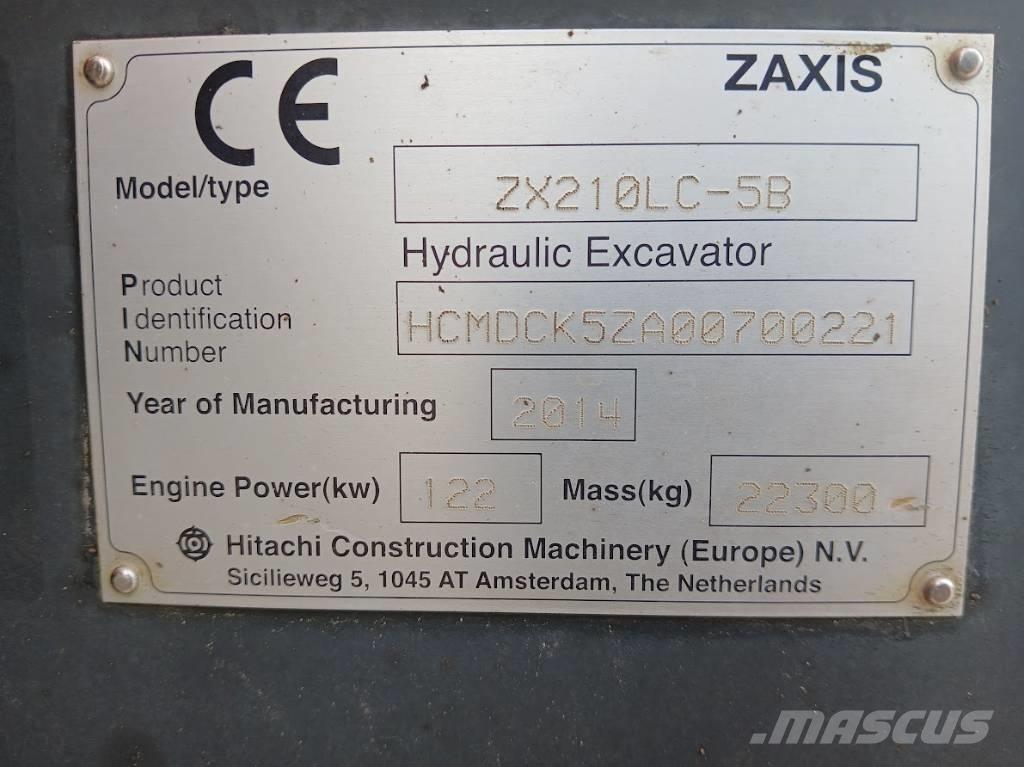 Hitachi ZX 210 LC-5B Гусеничные экскаваторы