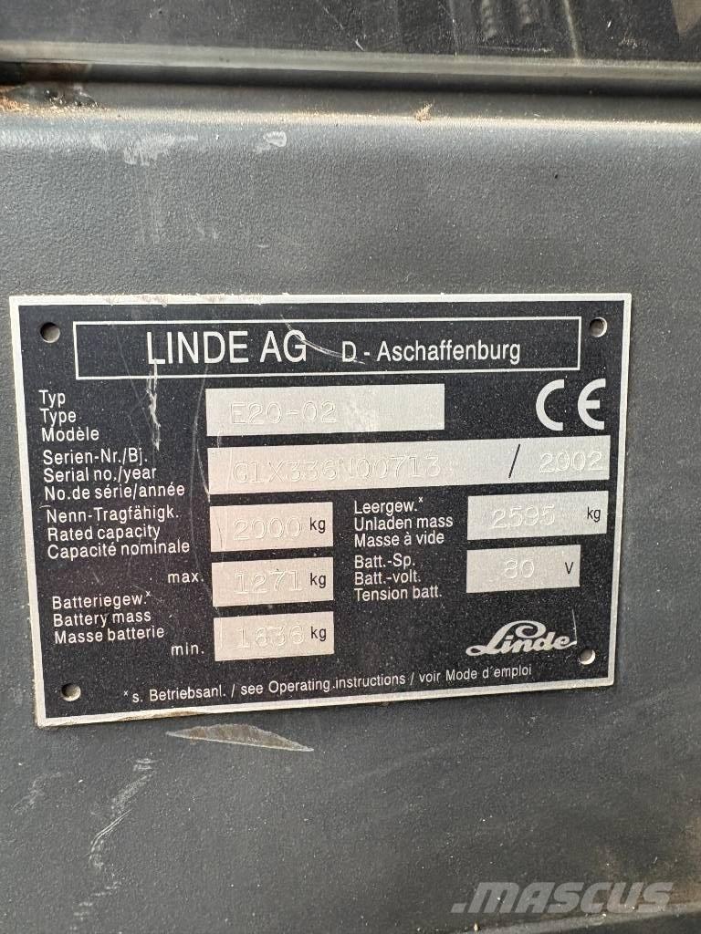 Linde E 20 P-02 Электропогрузчики