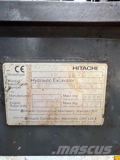 Hitachi ZX 85 USB-6 Малые экскаваторы 7т-12т