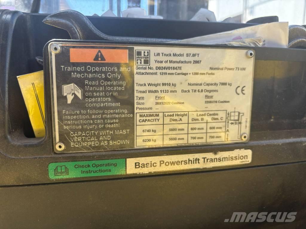 Hyster S7.0FT Газовые погрузчики