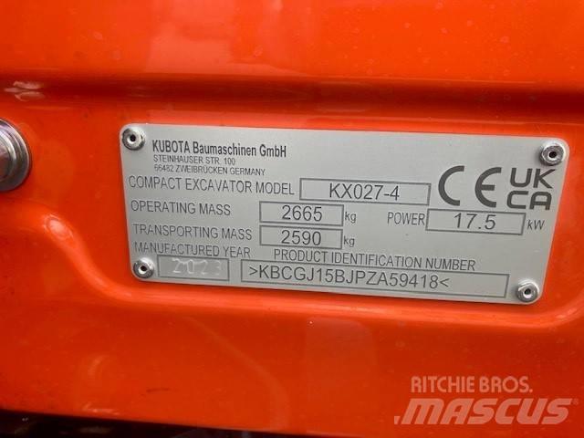 Kubota KX027-4 Мини-экскаваторы
