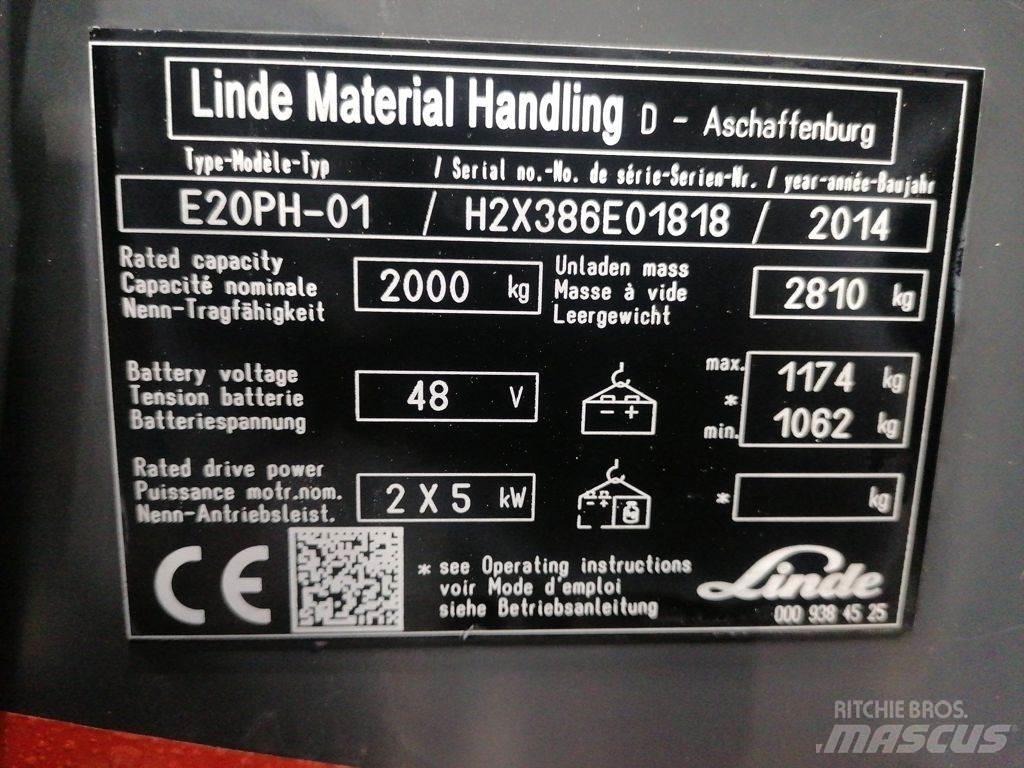 Linde E20PH-01 Электропогрузчики
