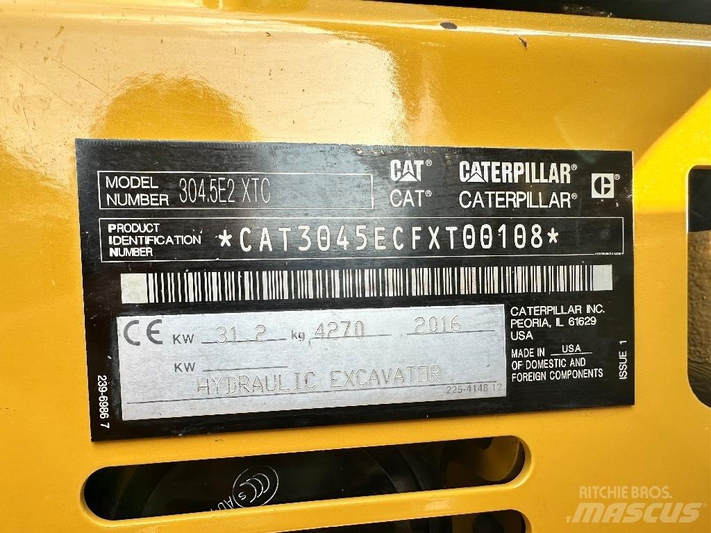 CAT 304.5 E2 XTC Мини-экскаваторы