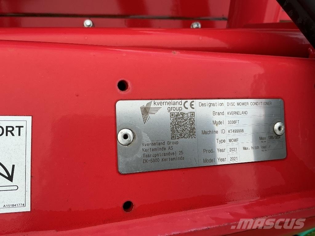 Kverneland 3336 FT Косилки плющилки