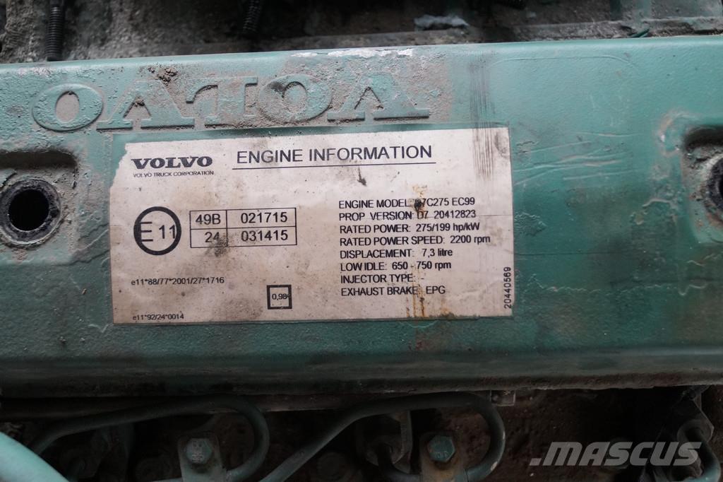 Volvo D7C 275 USED Двигатели
