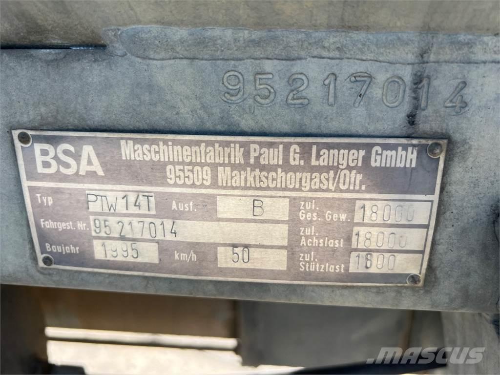 BSA PTW 14 T Цистерны для перевозки суспензий