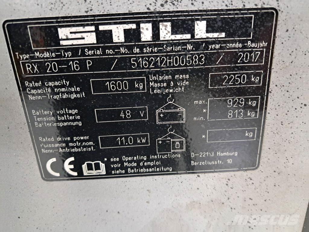 Still RX 20-16 P Электропогрузчики