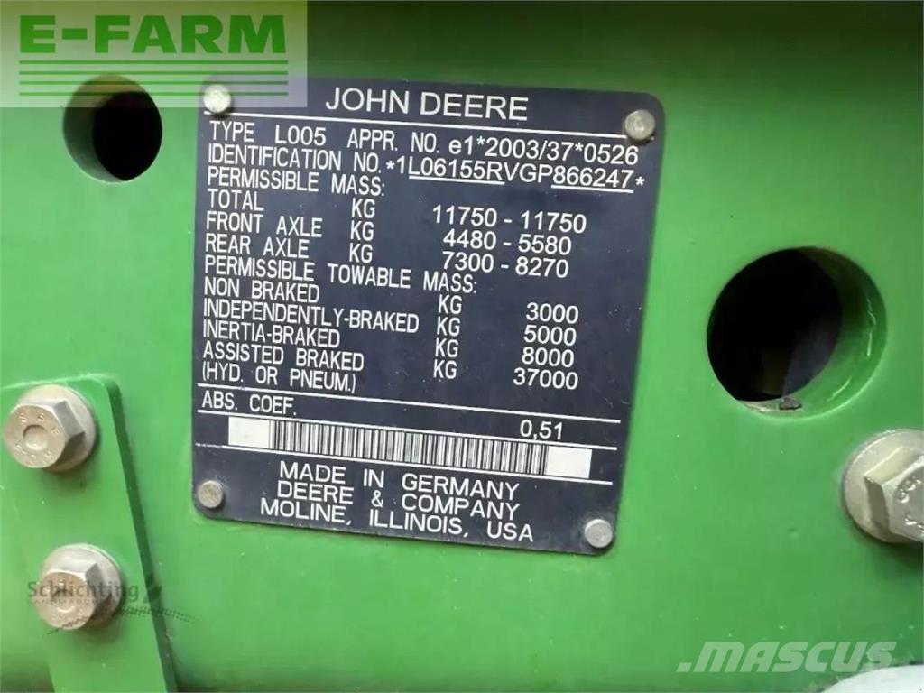 John Deere 6155r Трактора