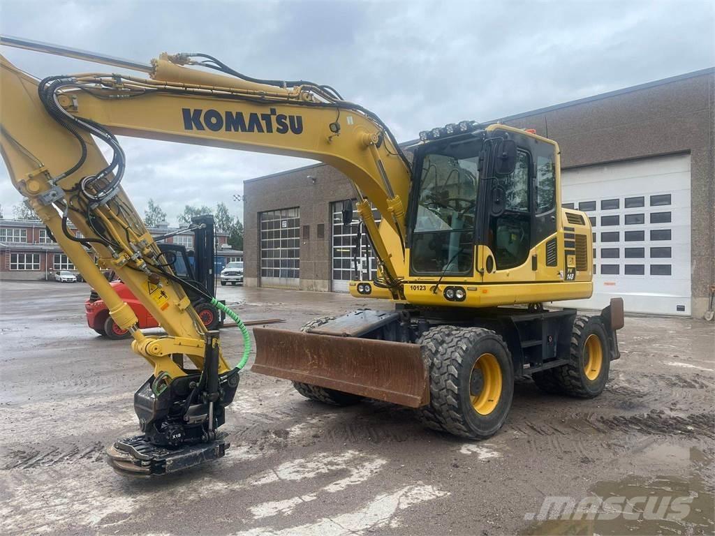 Komatsu PW148-10 Колёсные экскаваторы