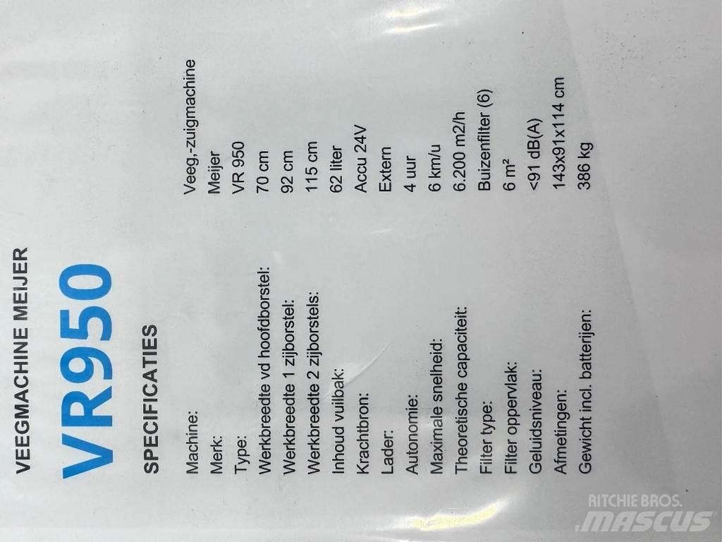 Meijer VR950 Вакуумные уборочные машины