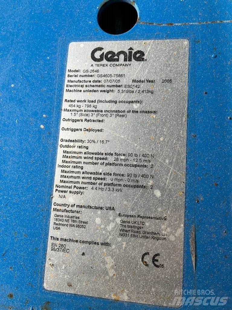 Genie GS 2646 Ножничные подъемники