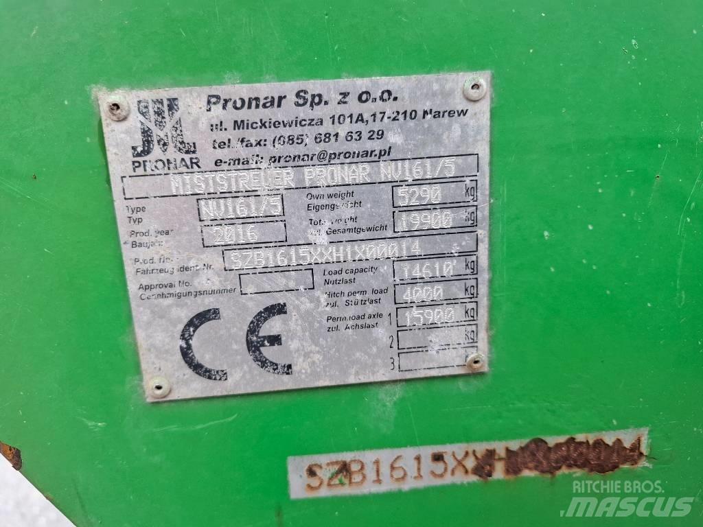 Pronar NV 161/5 Разбрасыватели органических удобрений