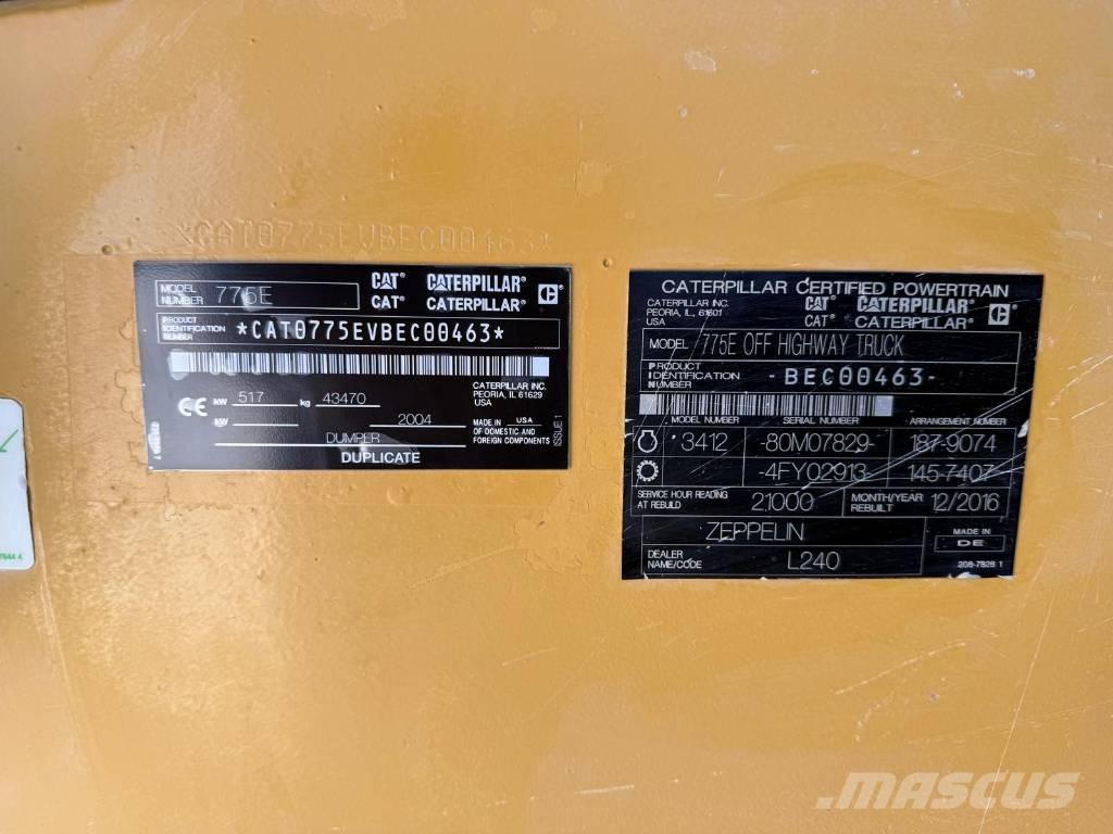 CAT 775 E Карьерные самосвалы