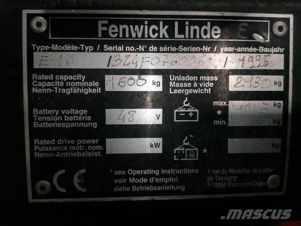 Linde E16 Электропогрузчики