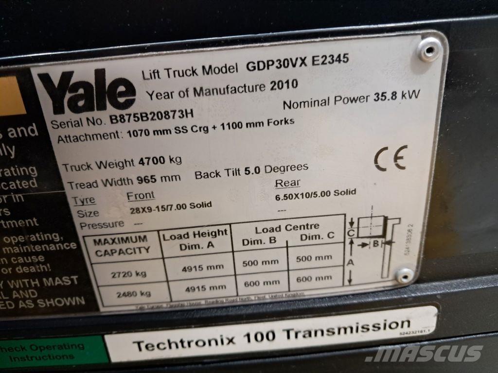 Yale GDP30VX Дизельные погрузчики