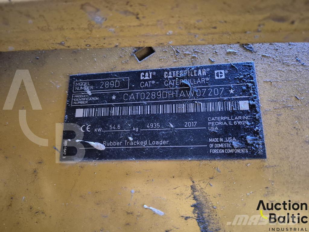 CAT 289 D Гусеничные фронтальные погрузчики