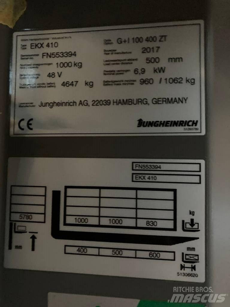Jungheinrich EKX410 Узкопроходные штабелёры