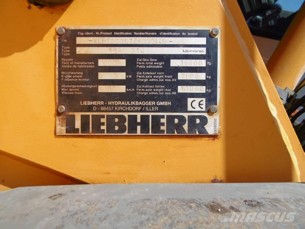 Liebherr A314 Колёсные экскаваторы