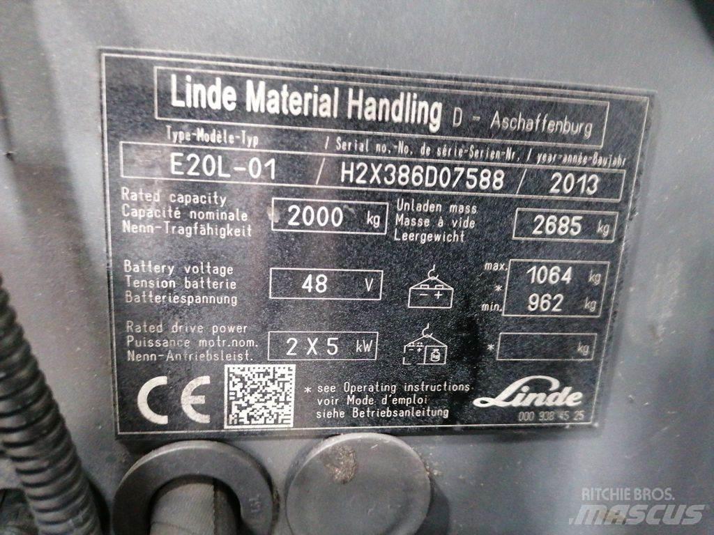 Linde E20L-01 Электропогрузчики