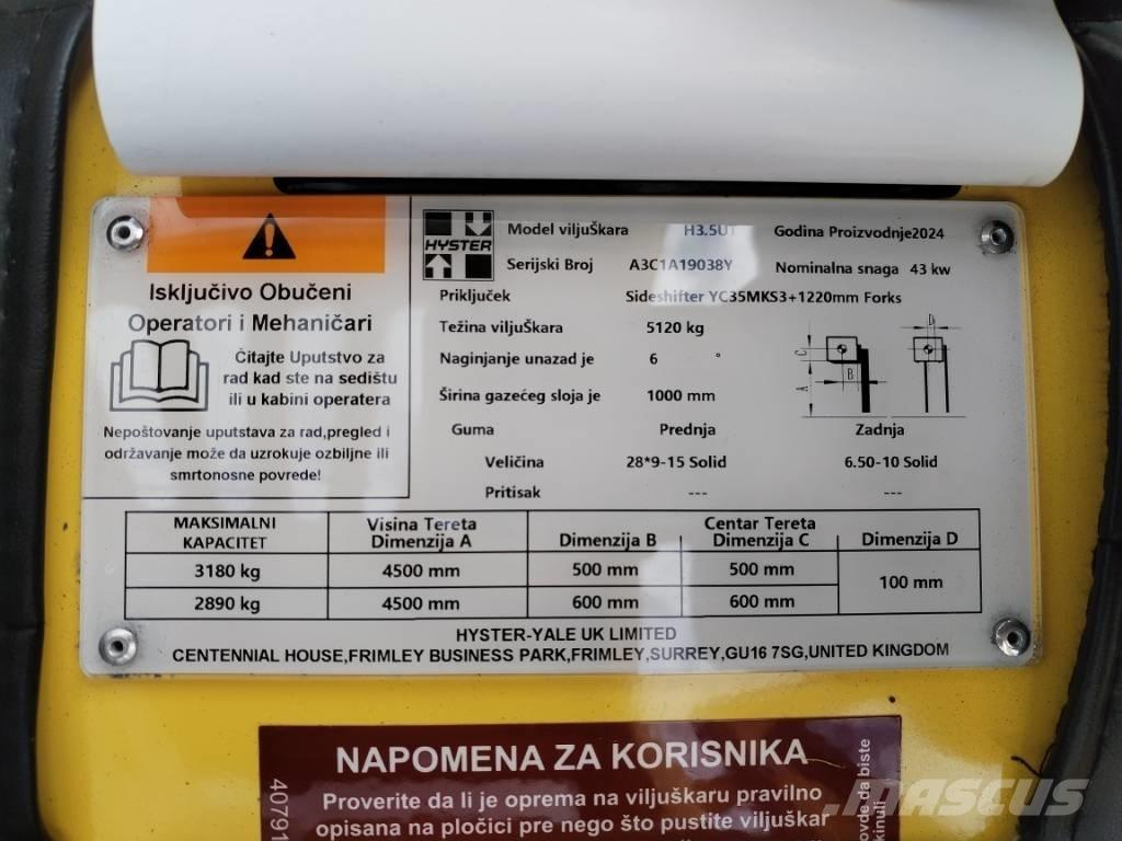 Hyster H 3.5UT Дизельные погрузчики