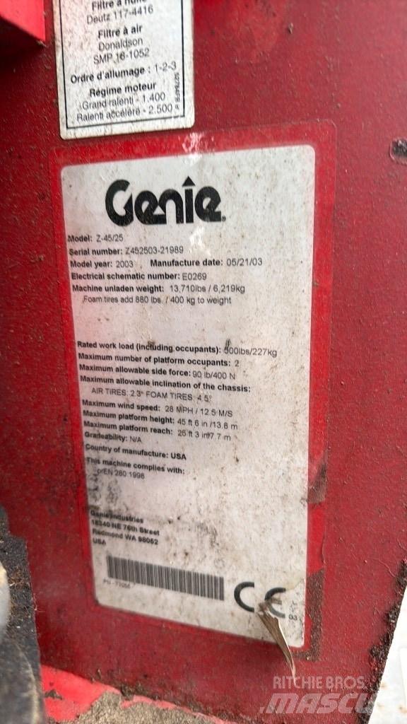 Genie Z 45 Коленчатые подъемники