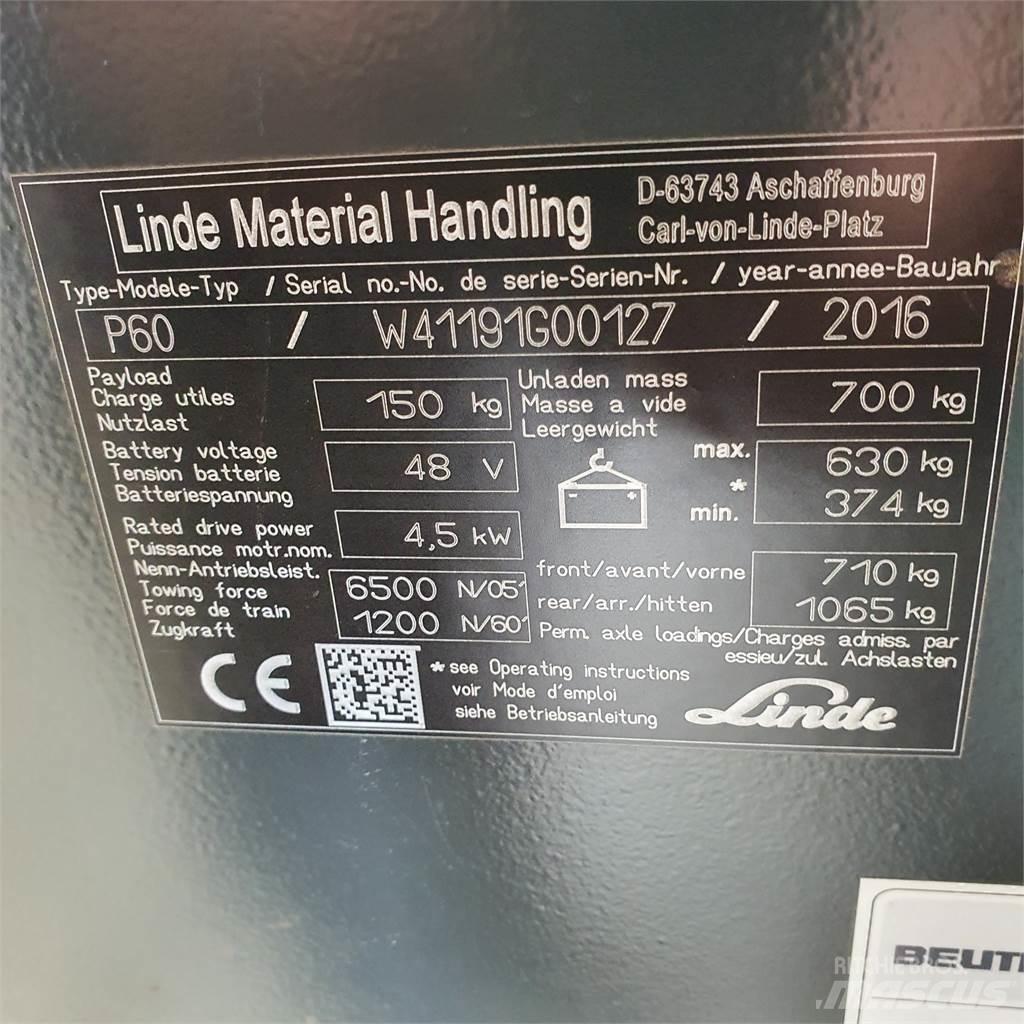 Linde P60 Складские электротягачи