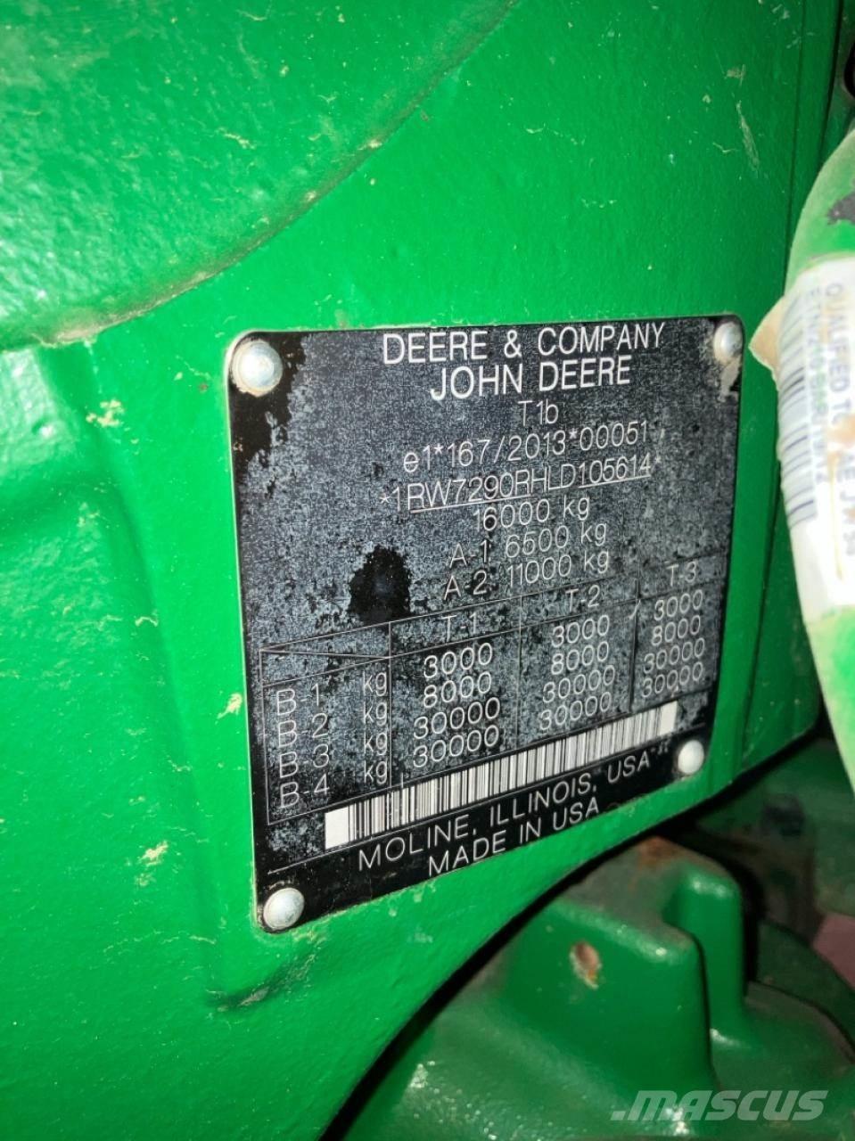 John Deere 7290R Трактора
