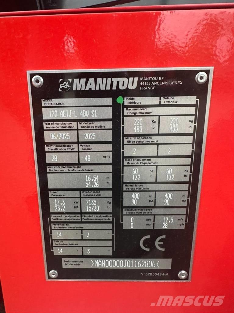 Manitou 170 AETJ Коленчатые подъемники