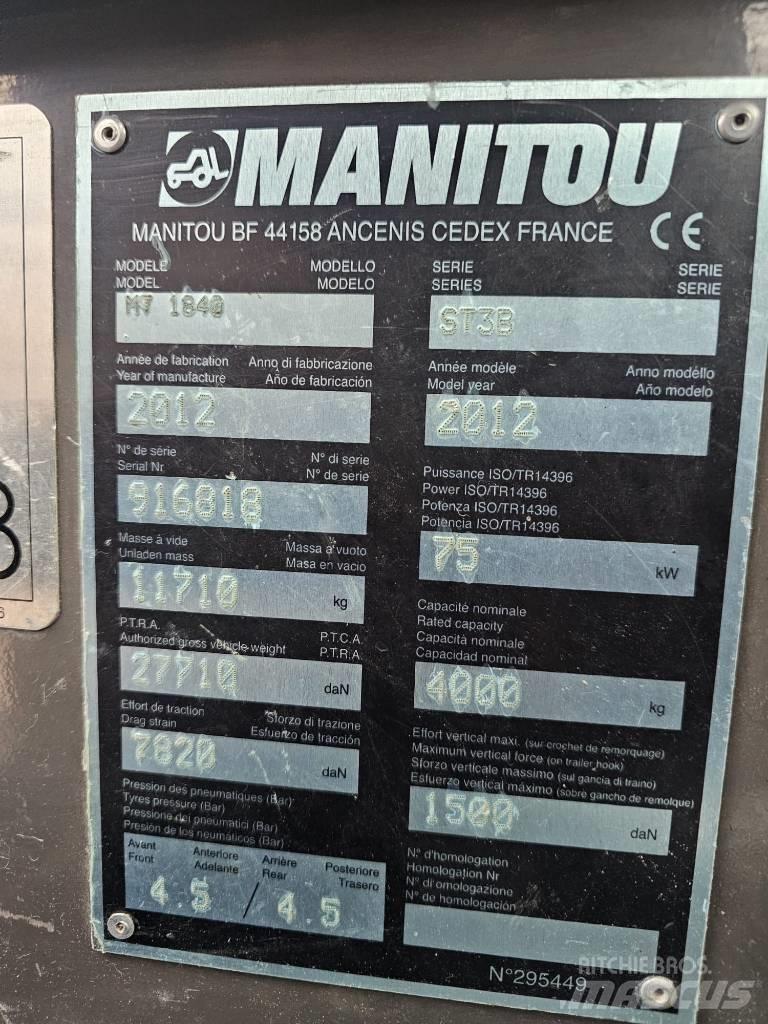 Manitou MT1840 Телескопические погрузчики