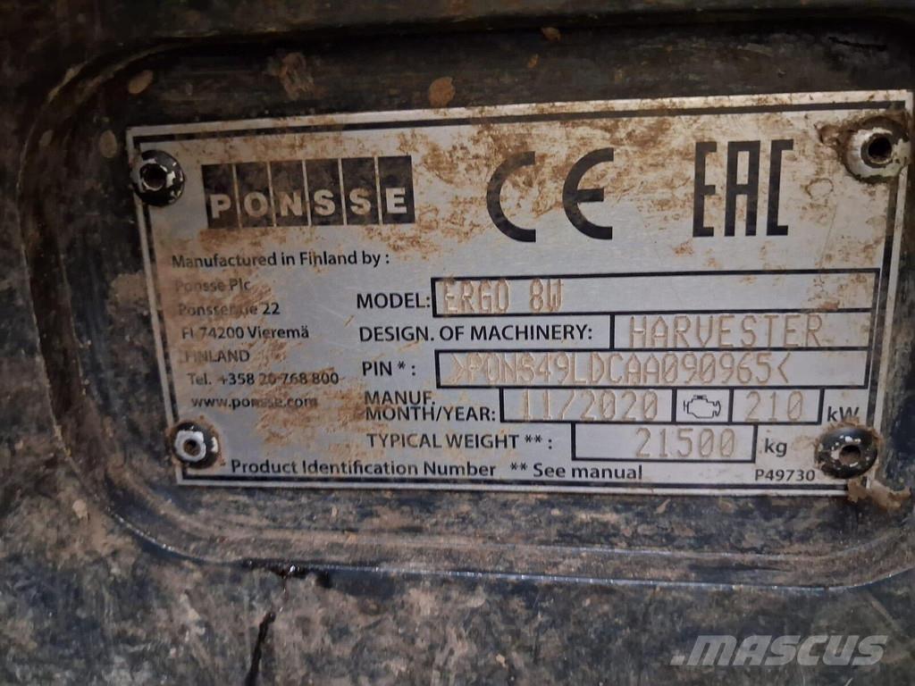 Ponsse Ergo 8W Харвестеры