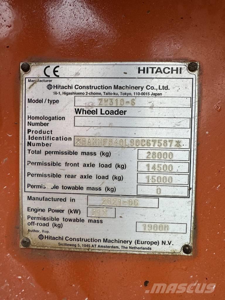 Hitachi ZW 310-6 Фронтальные погрузчики