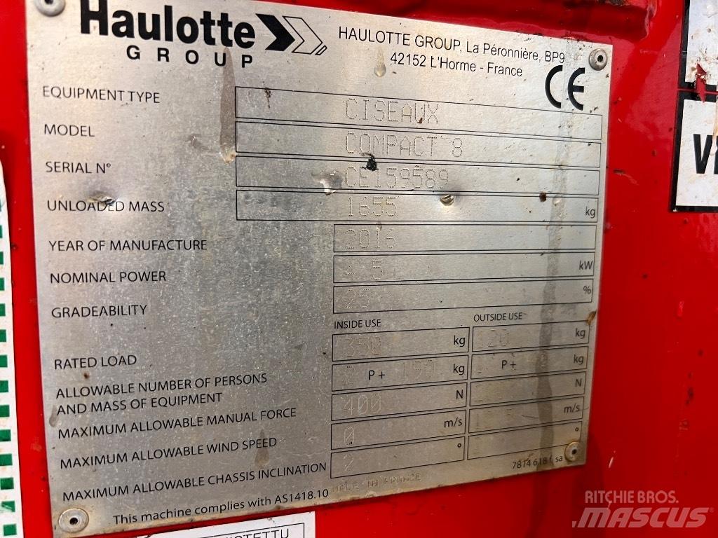 Haulotte Compact 8 Ножничные подъемники