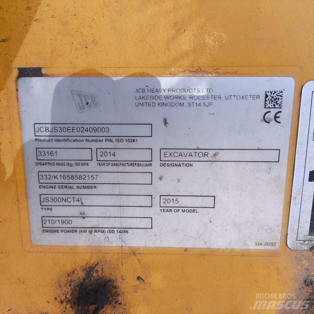 JCB JS300nc Гусеничные экскаваторы