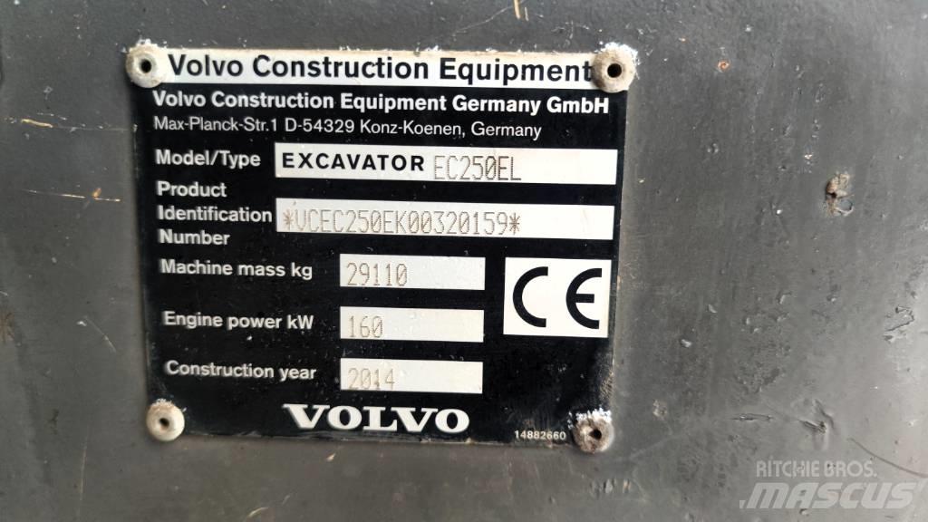 Volvo EC 250 EL Гусеничные экскаваторы
