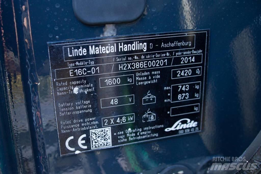 Linde E 16 Электропогрузчики