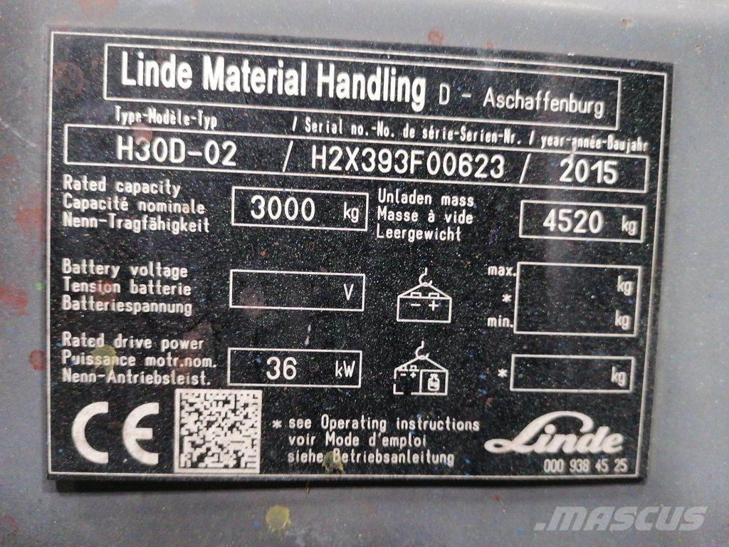 Linde H30D-02 Дизельные погрузчики