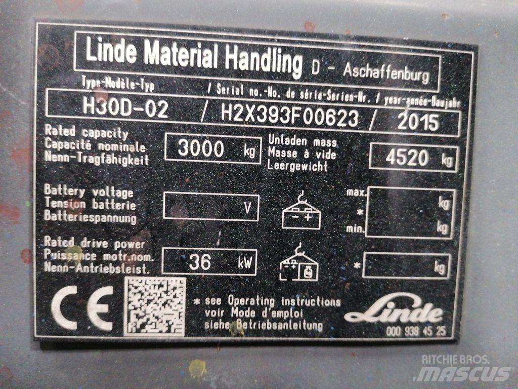 Linde H30D-02 Дизельные погрузчики