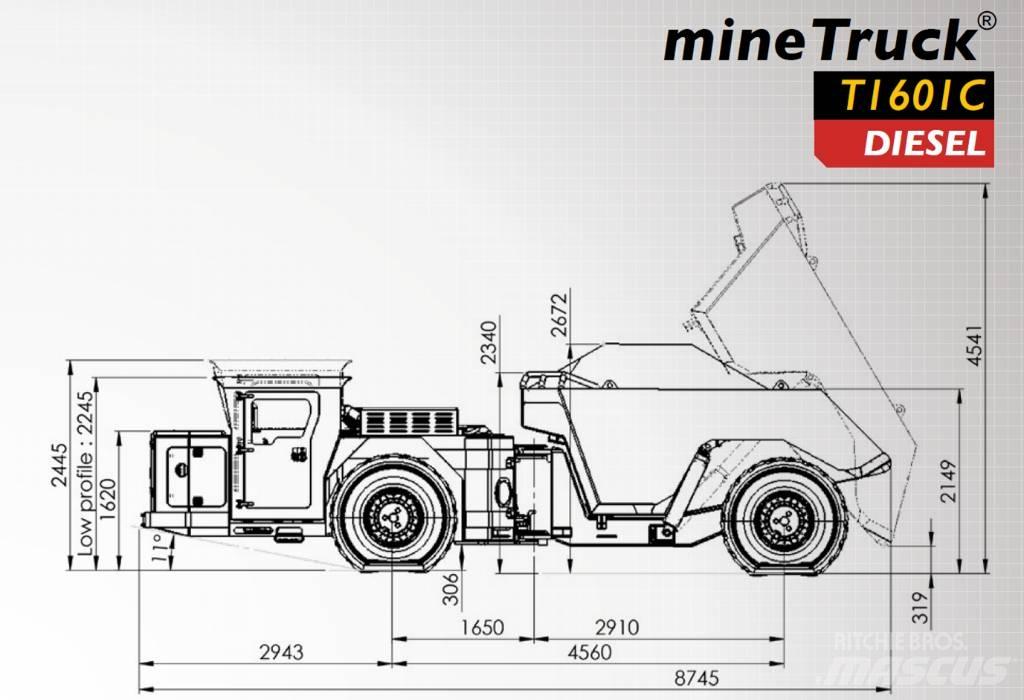  Aramine T1601C Подземные самосвалы