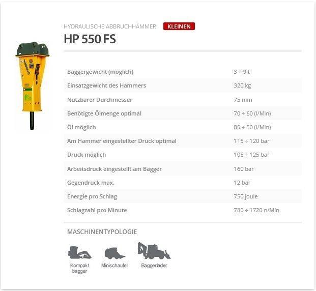 Indeco HP 550 FS Гидромолоты