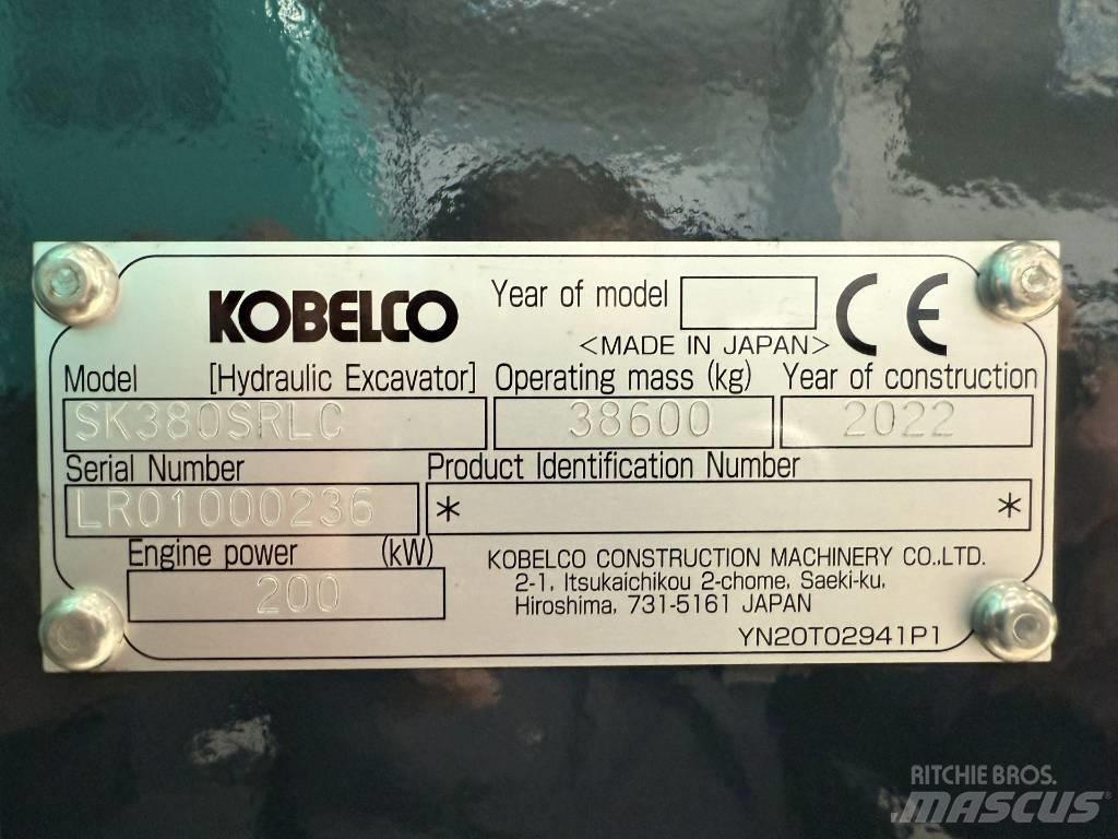 Kobelco SK380SRLC Гусеничные экскаваторы