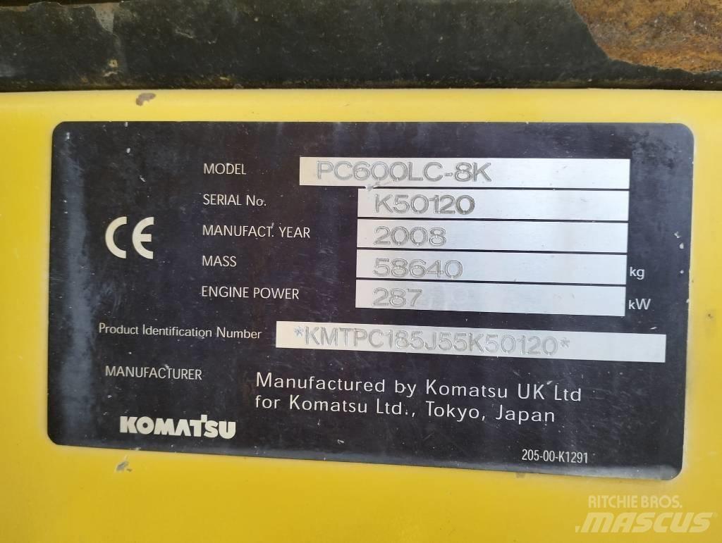 Komatsu PC600LC-8K Гусеничные экскаваторы
