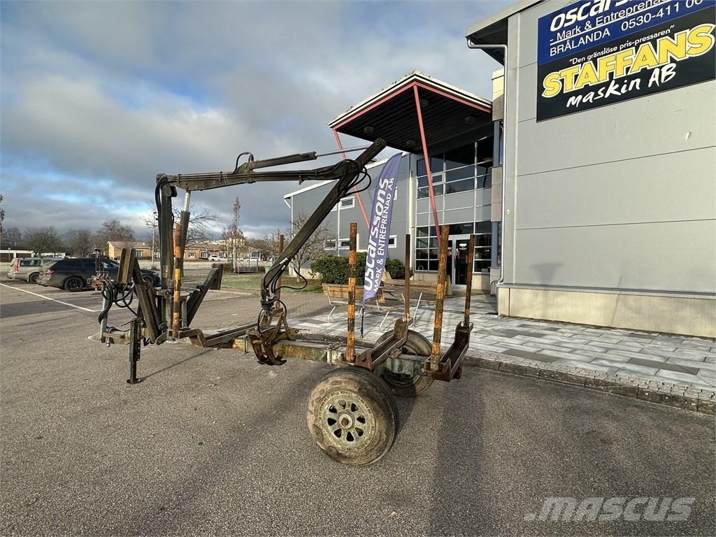  Enkelaxlad Vedkärra Лесные прицепы